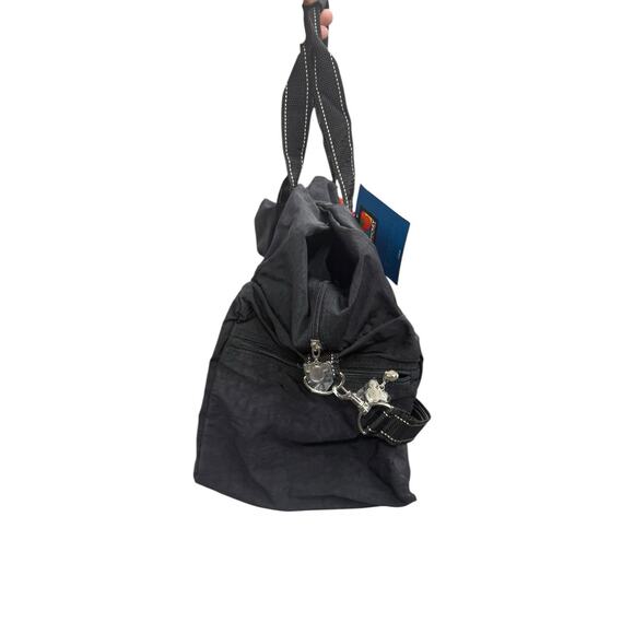 Disney Mickey Mouse Unlimited Vintage 90s Black Duffle Bag Plush Keychain NEW - Picture 2 of 11